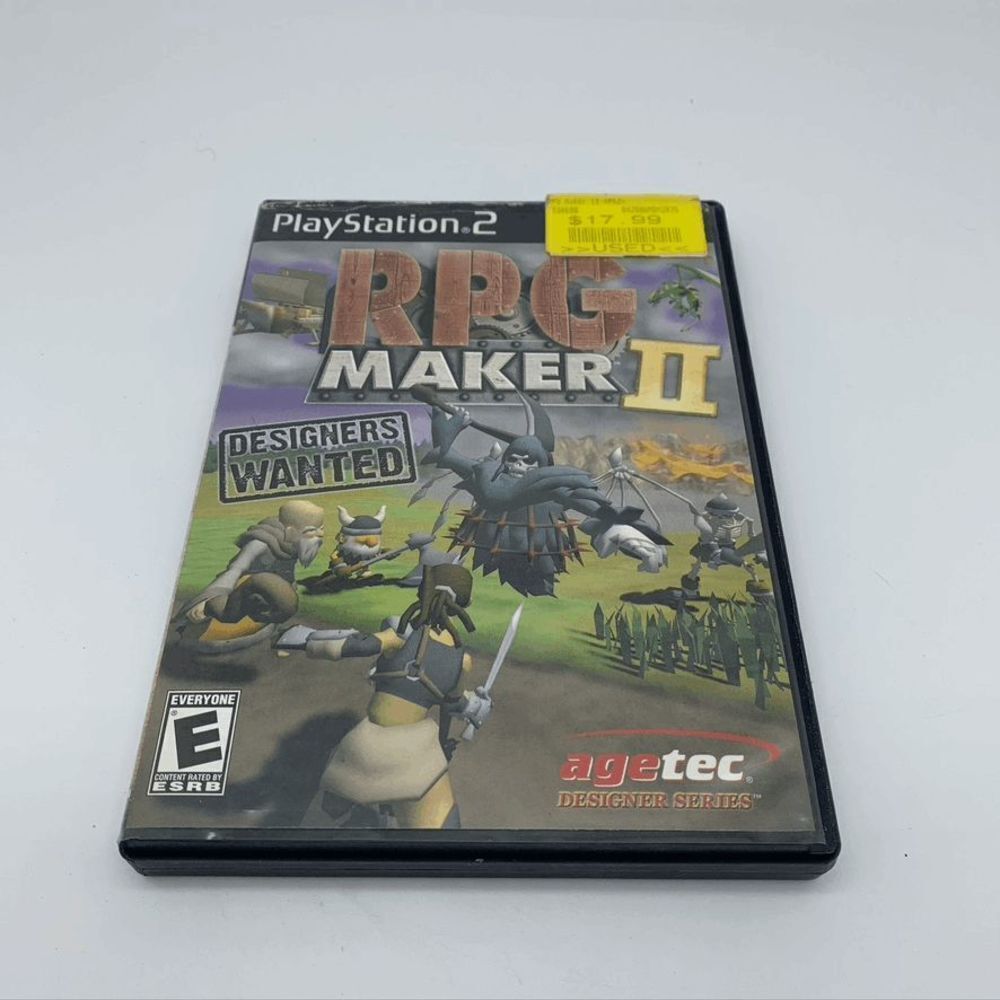 RPG Maker II For PlayStation‎ 2 PS2 Game Only.